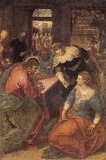 Tintoretto Christ with Mary and Martha oil on canvas
