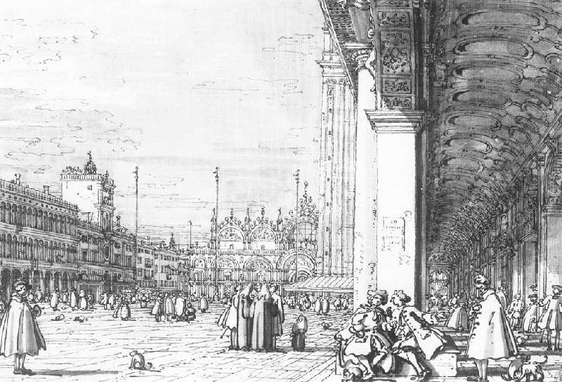 Canaletto Piazza San Marco: Looking East from the South West Corner  dfd china oil painting image