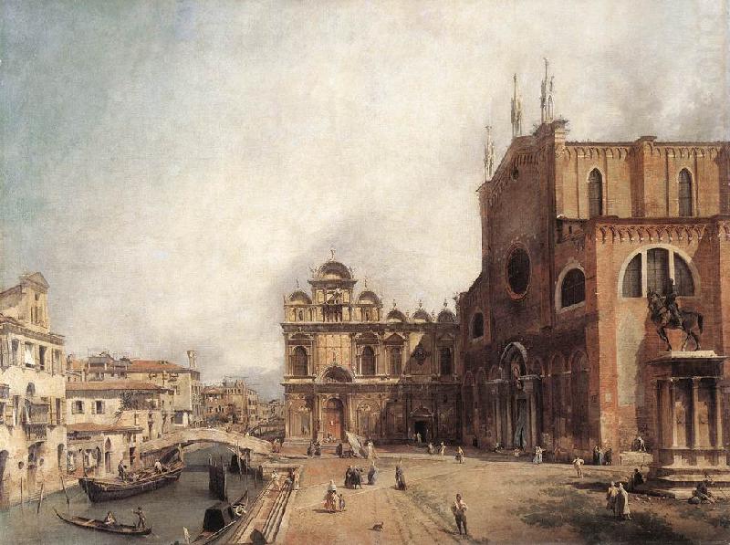 Canaletto Santi Giovanni e Paolo and the Scuola di San Marco fdg china oil painting image
