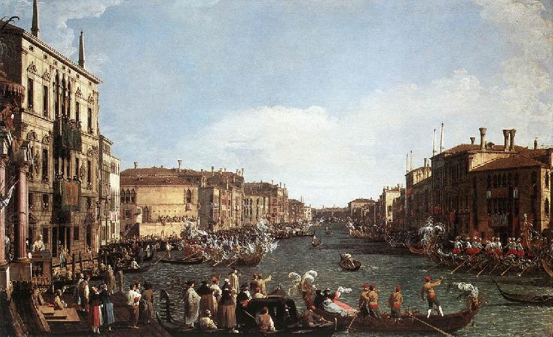 Canaletto A Regatta on the Grand Canal d china oil painting image