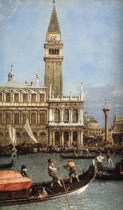 Canaletto Return of the Bucentoro to the Molo on Ascension Day (detail)  fd china oil painting image