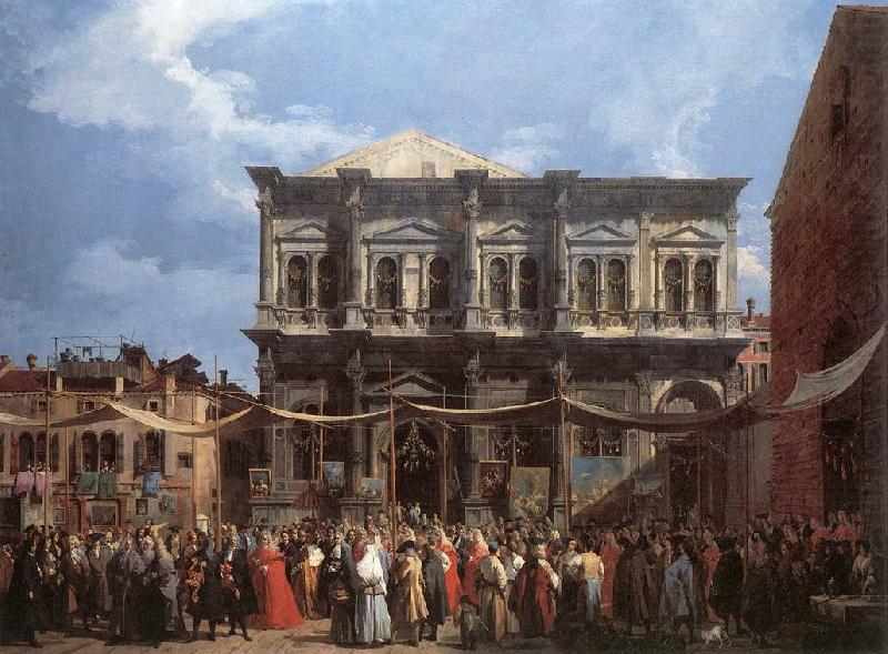 Canaletto The Feast Day of St Roch fd china oil painting image