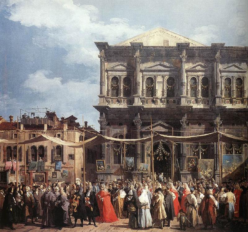 Canaletto The Feast Day of St Roch (detail) f china oil painting image
