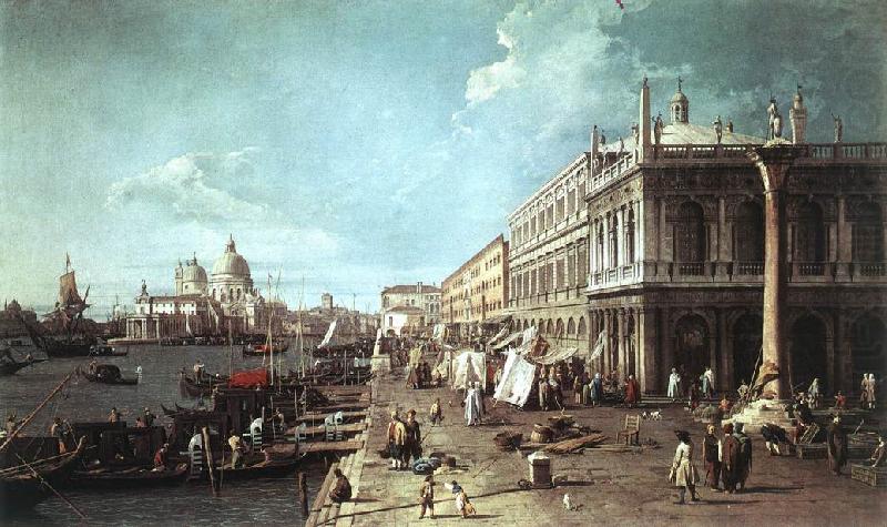 Canaletto The Molo with the Library and the Entrance to the Grand Canal f china oil painting image