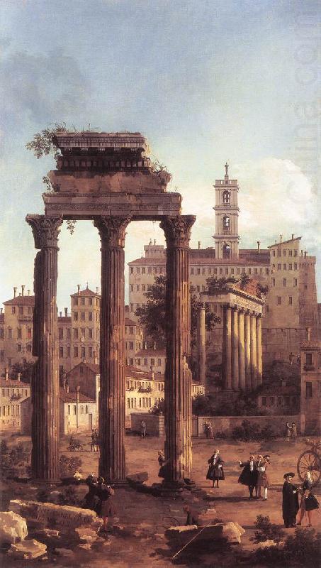 Canaletto Rome: Ruins of the Forum, Looking towards the Capitol d china oil painting image