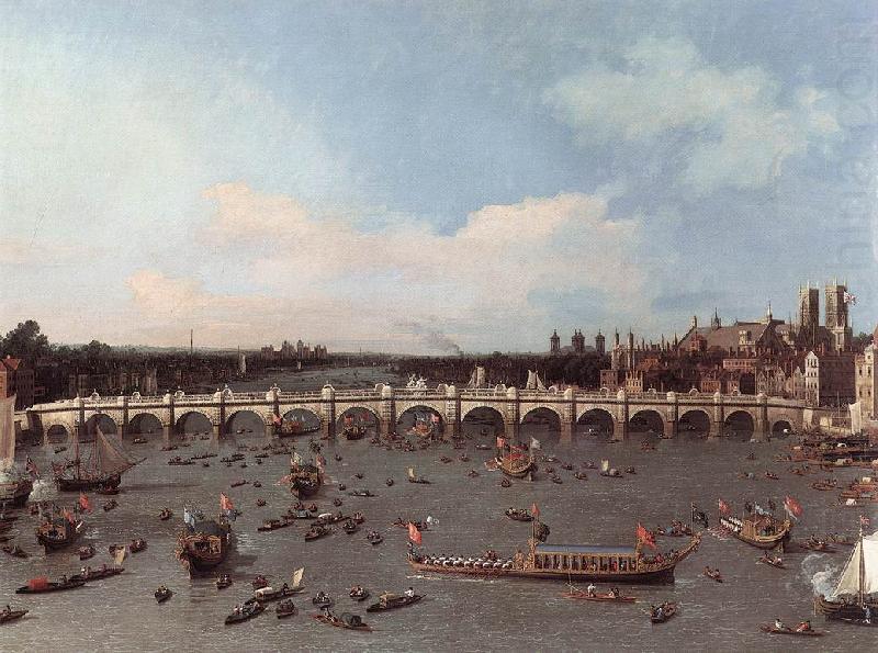Canaletto London: Westminster Bridge from the North on Lord Mayor s Day china oil painting image