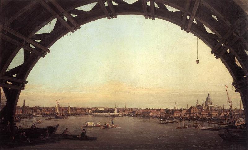 Canaletto London: Seen Through an Arch of Westminster Bridge df china oil painting image