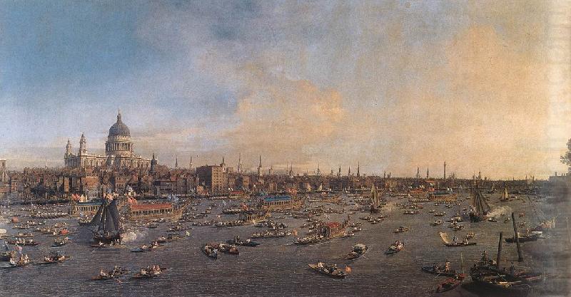 Canaletto The Thames and the City fcf china oil painting image