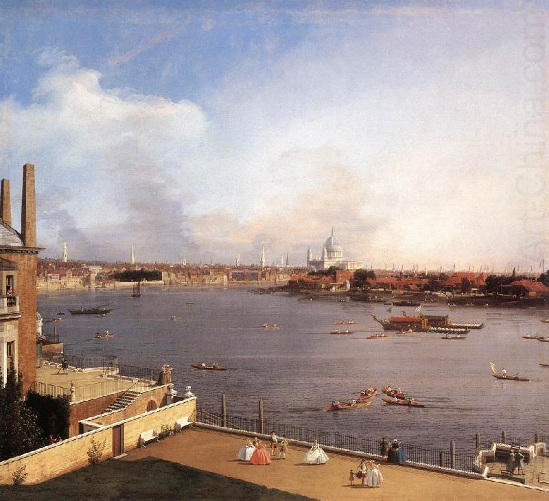 Canaletto London: The Thames and the City of London from Richmond House g china oil painting image