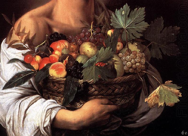 Caravaggio Boy with a Basket of Fruit (detail) fg china oil painting image