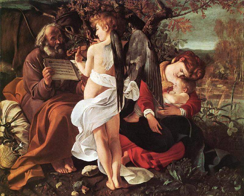 Caravaggio Rest on Flight to Egypt ff china oil painting image