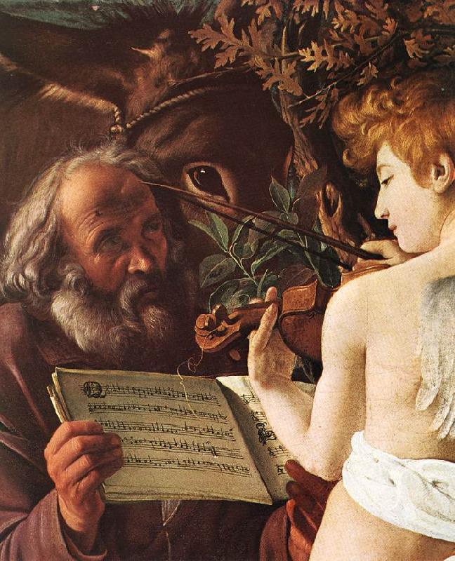 Caravaggio Rest on Flight to Egypt (detail) fgf china oil painting image