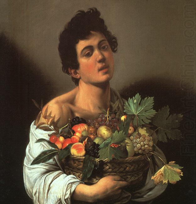 Caravaggio Youth with a Flower Basket china oil painting image