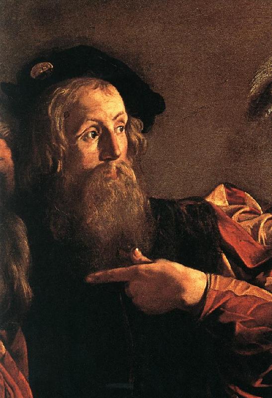 Caravaggio The Calling of Saint Matthew (detail) fg china oil painting image