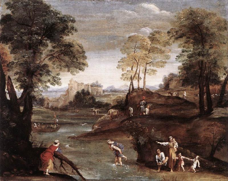 Domenichino Landscape with Ford dg china oil painting image