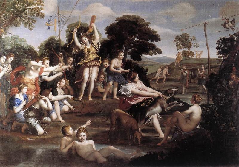 Domenichino Diana and her Nymphs d china oil painting image