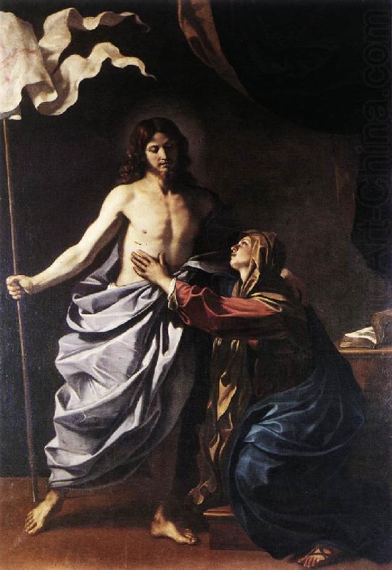 GUERCINO The Resurrected Christ Appears to the Virgin hf china oil painting image