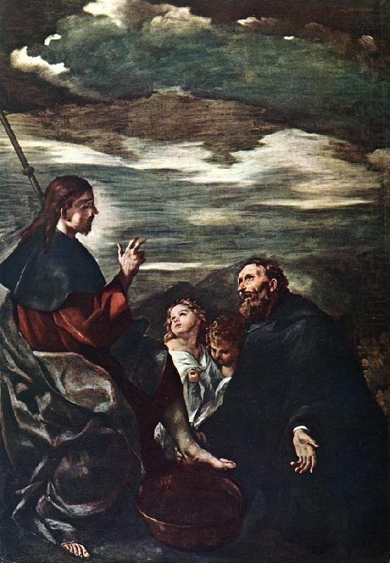 GUERCINO St Augustine Washing the Feet of the Redeemer kg china oil painting image