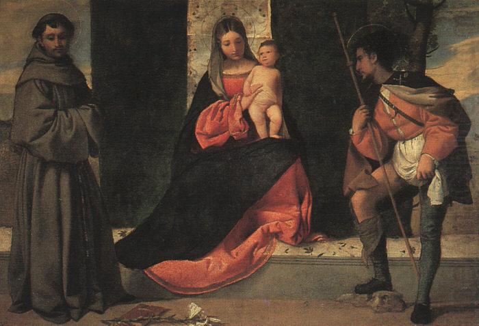 Giorgione The Virgin and Child with St.Anthony of Padua and Saint Roch china oil painting image