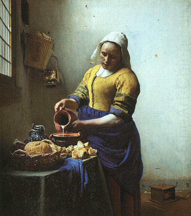 JanVermeer The Milkmaid china oil painting image