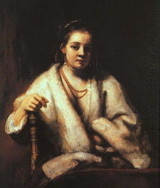 Rembrandt Portrait of Hendrickje Stoffels china oil painting image