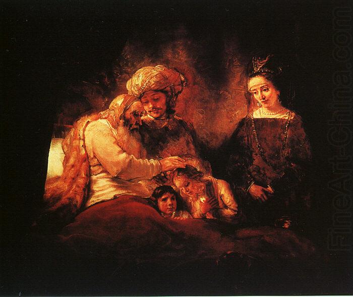 Rembrandt Jacob's Blessing china oil painting image
