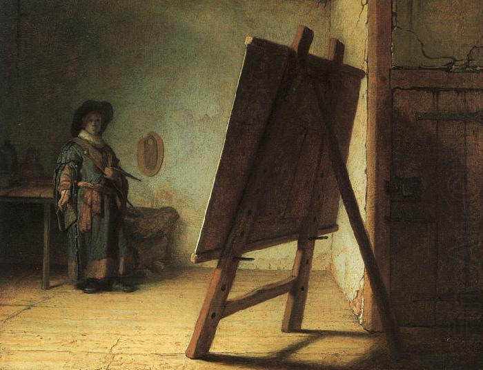 Rembrandt Artist in his Studio china oil painting image