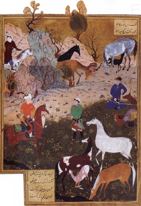 Bihzad King Darius and the Herdsman china oil painting image