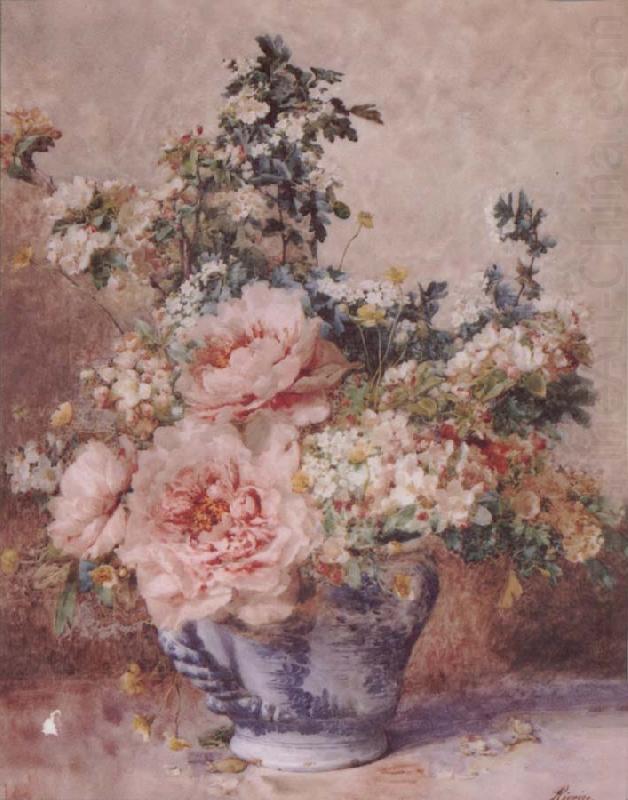 F.Rivoire Apple Blossoms with Peonies china oil painting image