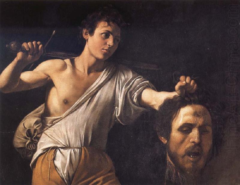 Caravaggio David with the head of Goliath china oil painting image