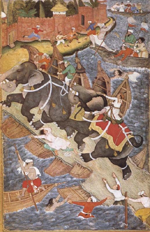 Basawan Akbar controls Rewarded Hawa china oil painting image