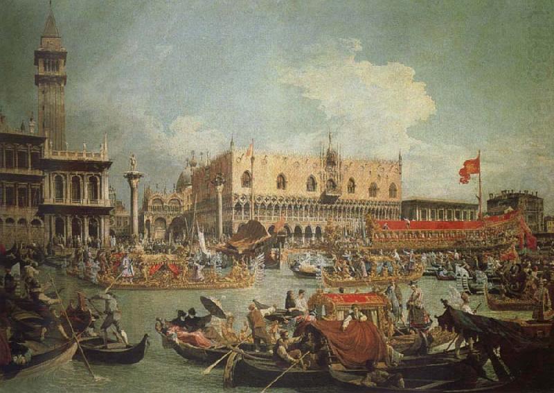 Canaletto The Bucintoro in Front of the Doges- Palace on Ascension Day china oil painting image