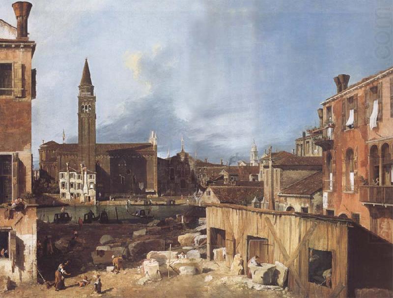 Canaletto Campo S.Vidal and Santa Maria della Carita china oil painting image