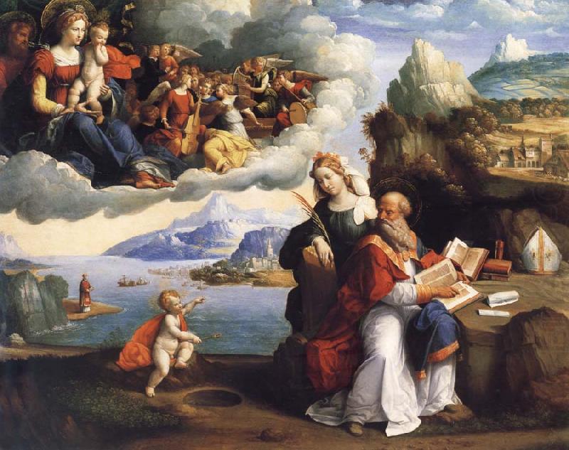 GAROFALO THe Vision of Saint Augustine china oil painting image