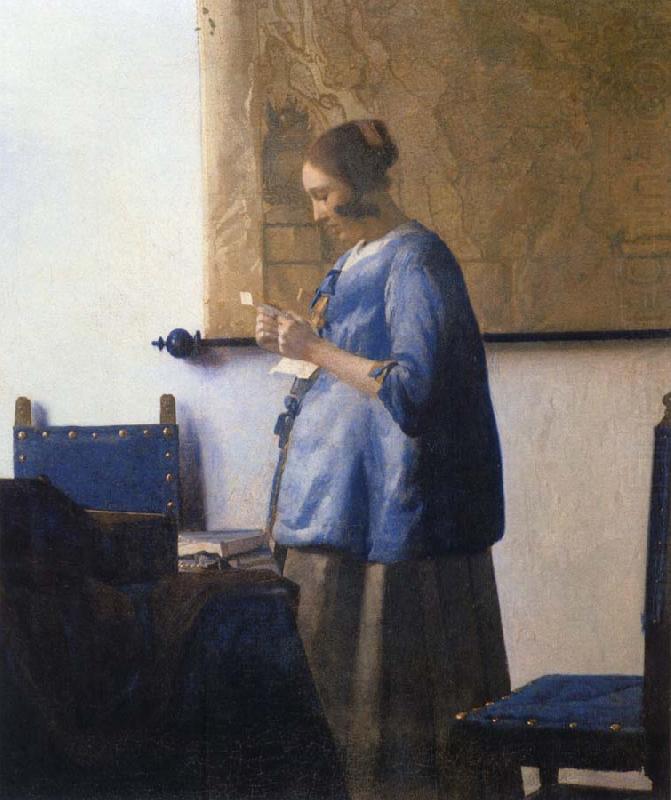 JanVermeer Woman Reading a Letter china oil painting image