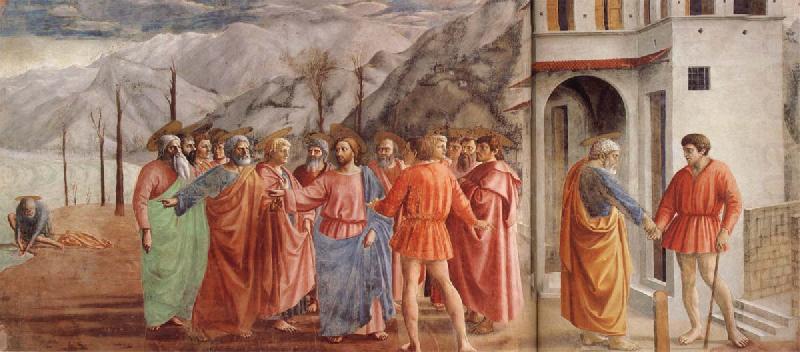 MASACCIO The Tribute Money china oil painting image