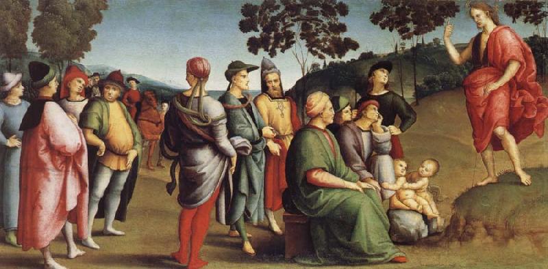 Raphael Saint John the Baptist Preaching china oil painting image