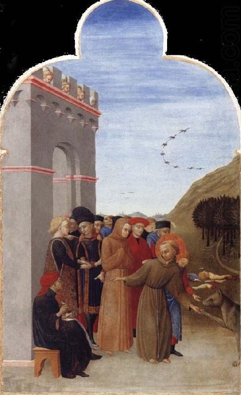 SASSETTA The Legend of the Wolf of Gubbio china oil painting image