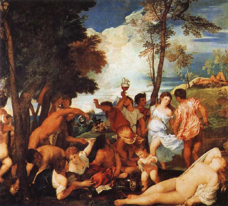 Titian The Bacchanal of the Andrians china oil painting image