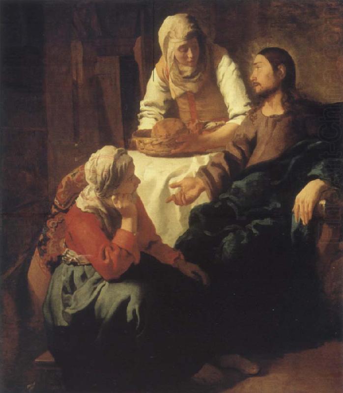 JanVermeer Christ in Maria and Marta china oil painting image