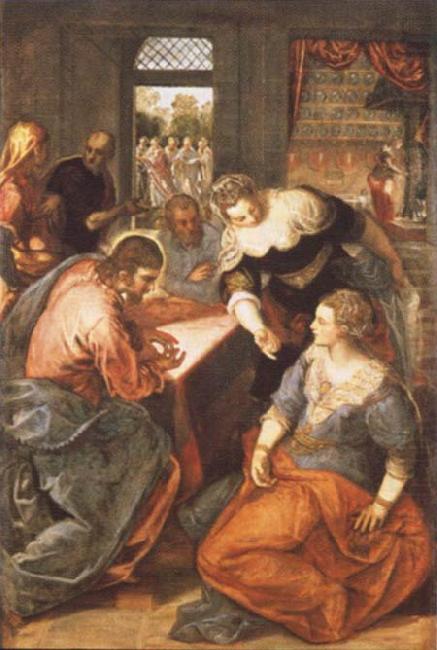 Tintoretto Christ in Maria and Marta china oil painting image