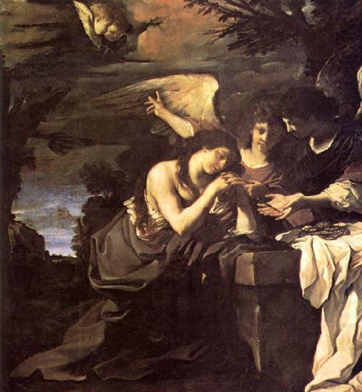 GUERCINO Magdalen and Two Angels china oil painting image
