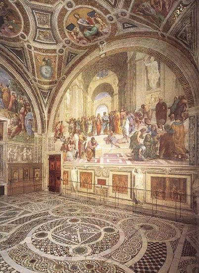 Raffaello View of the Stanza della Segnatura china oil painting image