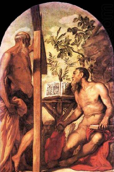 Tintoretto St Jerome and St Andrew china oil painting image