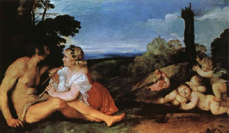 Titian THe Three ages of Man china oil painting image
