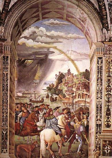 Pinturicchio Aeneas Piccolomini Leaves for the Council of Basle china oil painting image