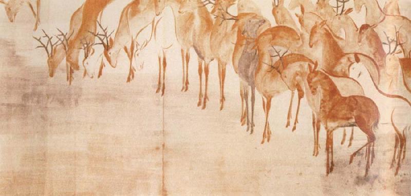 Caravaggio poem scroll with deer china oil painting image
