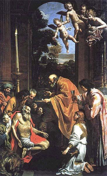 Domenichino Last Communion of St. Jerome, china oil painting image