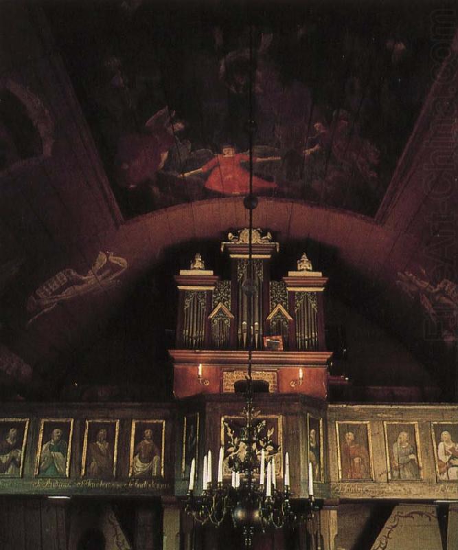 kulturen redan vid medeltidens slut hade orglar funnits i kyrkorna men forst pa 1600 ta let blev de mera allmant gangse china oil painting image