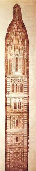 Giotto Design sketch for the Campanile china oil painting image